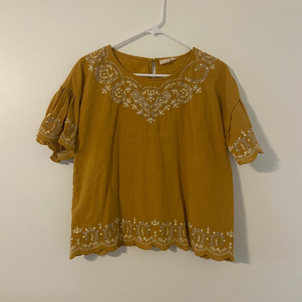 Embroidered top